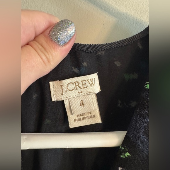 Jcrew Wrap Front Dress in painted dots - Picture 3 of 5